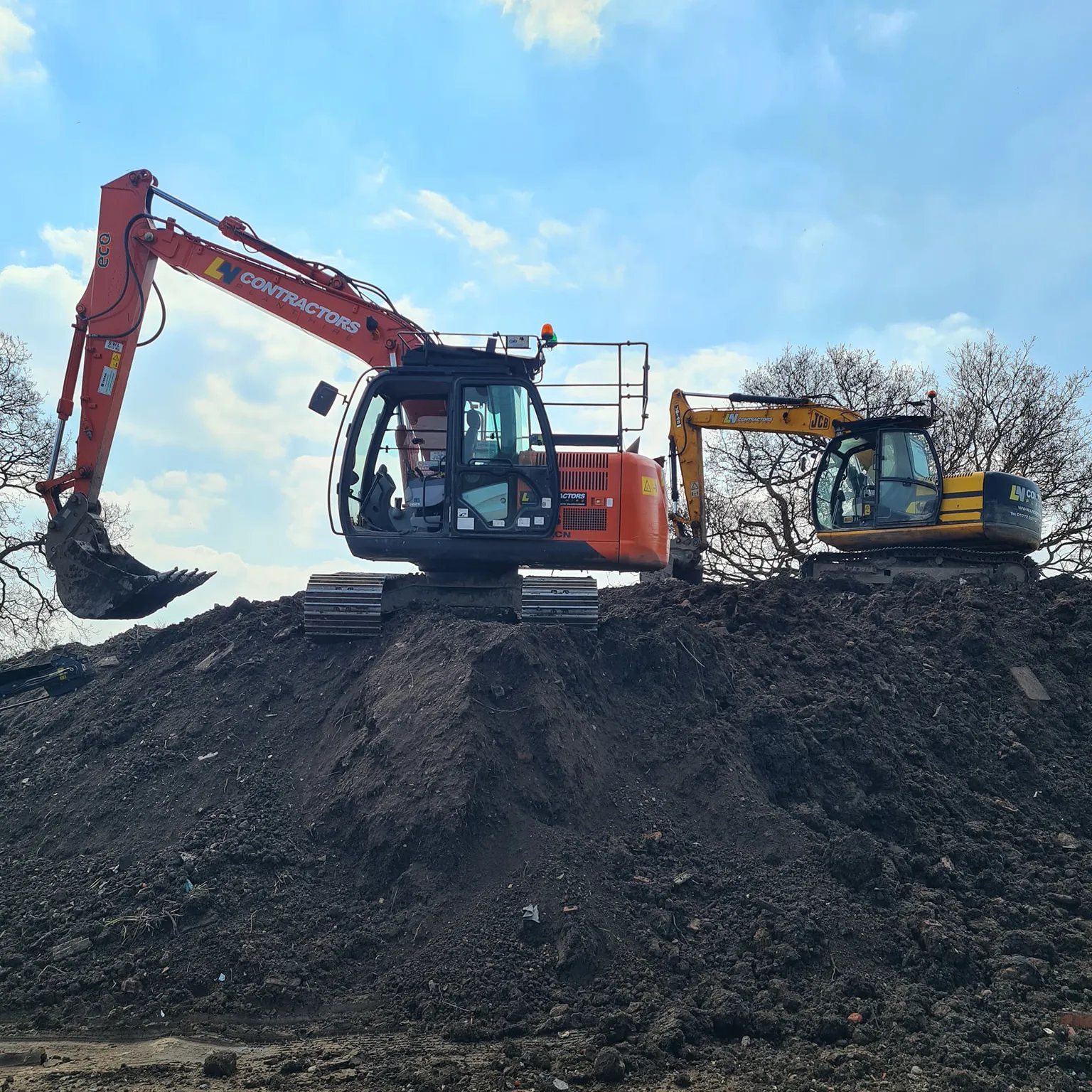 two diggers